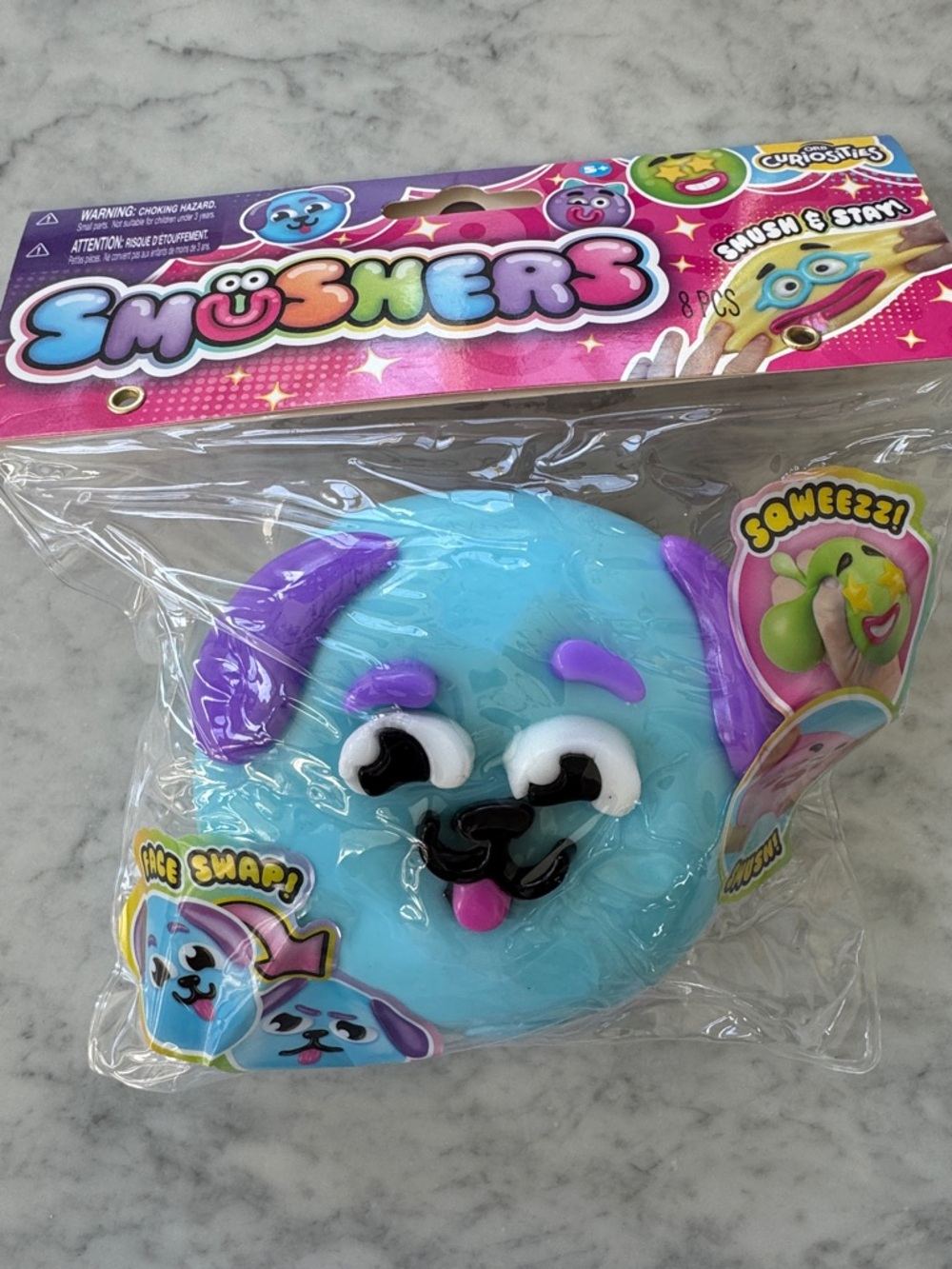 Smushers Blue & Purple Squeeze Plush Toy by Usher
